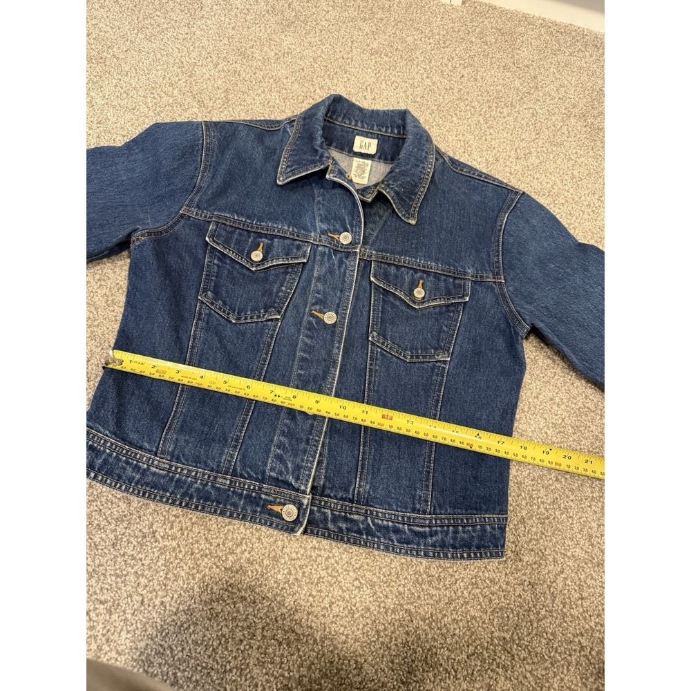 GAP 1969 Denim Jacket Woman's Size L Icon Style Blue Medium (READ) - Picture 7 of 9
